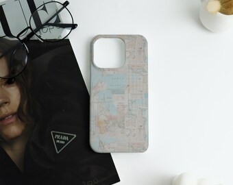Map - Inspired iPhone Case,Custom Text iPhone Case,Multi-Device iPhone Protective Case iPhone 17/16/15/14/13/12 Basic/Pro/Mini/Pro Max