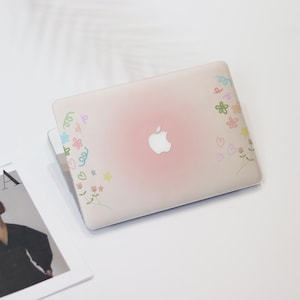 Special Cure Pink Gradient Macbook Air Case | Hard Laptop Case for Macbook Air 11/13/15 Pro 13/14/15/16 2021 2022 2023 Cover | Laptop Sleeve