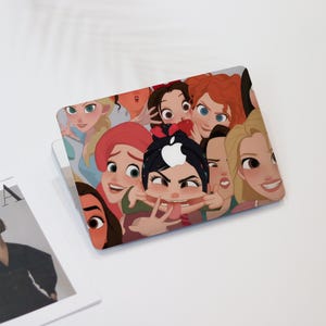 Cartoon Disney Princesses Macbook Air Case | Hard Laptop Case for Macbook Air 11/13/15 Pro 13/14/15/16 2021 2022 2023 Cover | Laptop Sleeve