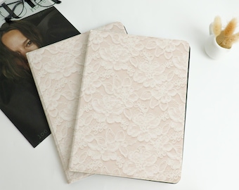 Elegant Lace Patterne iPad Case for iPad Air 7/6/5,iPad Pro,iPad Mini,iPad Case With Auto Wake/Sleep,Customized iPad Case,Gift for friend