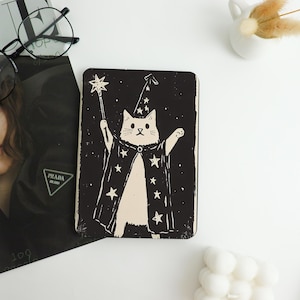 Cute Magical Feline Stars Kindle Case Custom For Paperwhite 12th/11th, Kindle 2024/2022, Kindle Colorsoft,Kindle Case With Auto Wake/Sleep