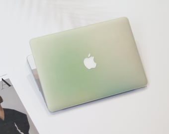 Fresh Cure Green Gradient Macbook Air Case | Hard Laptop Case for Macbook Air 11/13/15 Pro 13/14/15/16 2021 2022 2023 Cover | Laptop Sleeve