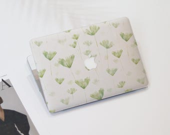 Simple Fresh Elegant Green Macbook Air Case | Hard Laptop Case for Macbook Air 11/13/15 Pro 13/14/15/16 2021 2022 2023 Cover | Laptop Sleeve