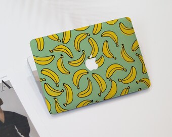 Simple Bright Green Banana Macbook Air Case | Hard Laptop Case for Macbook Air 11/13/15 Pro 13/14/15/16 2021 2022 2023 Cover | Laptop Sleeve