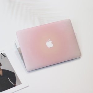 Fresh Gradient Light Pink Macbook Air Case | Hard Laptop Case for Macbook Air 11/13/15 Pro 13/14/15/16 2021 2022 2023 Cover |Laptop Sleeve