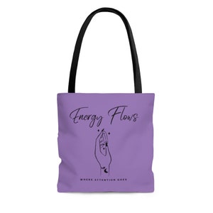 Energy Flows -  Hand Crystal - Tote Bag