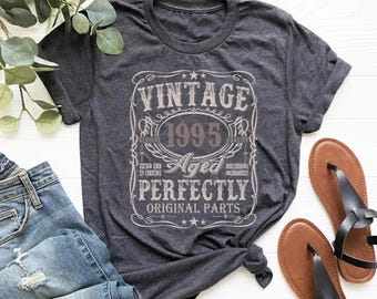 30th Birthday Shirt, Vintage 1995 Shirt, 30th Birthday Gift For Women Men, 30th Birthday Best Friend, Birthday T-Shirt 30th Custom Name