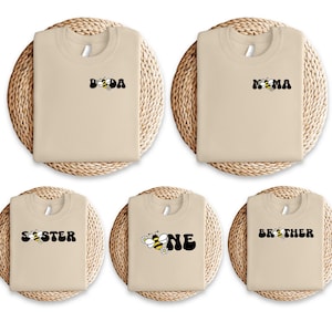 Bee First Birthday Family Matching Shirts, 1st Bumble Bee Birthday Tee, Queen Bee Day, Hap Bee Theme Birthday, One Bee Birthday Outfit