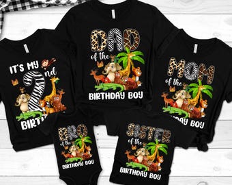 Safari Family Matching Shirts, Safari Birthday Boy, Safari Birthday Outfit, Family Safari Shirts, Birthday Family Shirt, Birthday Boy