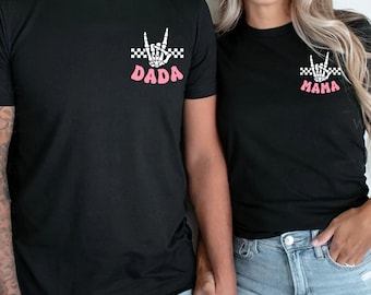Bad TWO the Bone Birthday T-Shirt, Rock Roll Birthday Theme Shirt, Rock On Skeleton Hand Tee, 2nd Birthday Girl, Born Two Rock Family