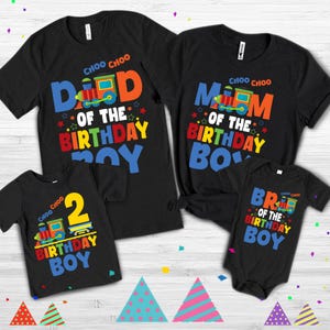 Family Chugga Two Two Matching Train Birthday Shirt, Boys Birthday Shirt, Matching Family Birthday Shirts, Chugga Chugga Two Two Birthday