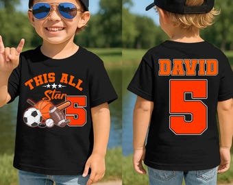 Sports Birthday Shirt, Matching Family Birthday Shirts, All Star Birthday, Birthday Baller Shirt, Sports Theme, Athlete Birthday Party Shirt