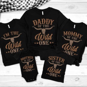 Wild One Western First Birthday Shirt, Cowboy Family Matching Birthday Shirt, Wild West Family 1st Birthday shirt,My First Rodeo Tee