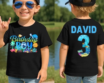 Personalized Oneder the Sea Birthday tshirt, Ocean Theme First Birthday tshirt, Boy Girl 1st Birthday Outfit, Under the Sea Party