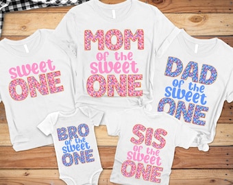 Matching Sweet One Family Donut Birthday Shirts, Birthday Crew Shirts, Family Birthday Shirts, Donut Birthday Shirts, Birthday Crew Shirts