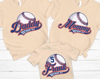 Baseball Family Matching Shirts, Baseball Birthday Boy TShirt, Rookie of the Year Tee, Baseball Theme Birthday Shirt, Baseball Mama Shirt