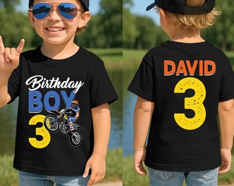 Motocross Dirt bike boy birthday shirt, dirt bike birthday, birthday boy shirt, dirt bike birthday, dirt bike t-shirt, custom bike shirt
