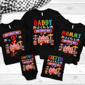 Carnival Birthday Shirt, Ring Leader Birthday Shirt, Matching Family Birthday Tee, Main Attraction Shirt, Birthday Crew,Carnival Theme Party