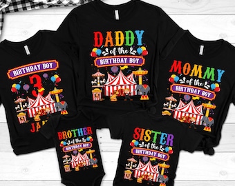 Carnival Birthday Shirt, Ring Leader Birthday Shirt, Matching Family Birthday Tee, Main Attraction Shirt, Birthday Crew,Carnival Theme Party