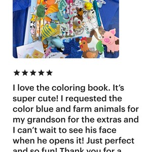 Kids Coloring Book Gift Set | Animals & Affirmations | Scented Markers + Stickers | Positive Affirmation Coloring Book | Screen-Free Gift image 5