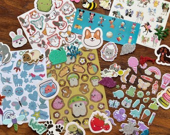 Kids Sticker Pack: Glitter, Foam, Vinyl Decals - Scrapbook, Reward Stickers