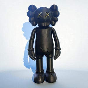 KAWS Companion "Open Edition" Collection Black/Gold Figure  - KAWS Inspired - Pop Art Figure - Conversation Piece - Collectible