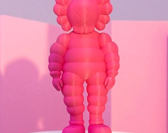 KAWS Chum Inspired Figurine – Modern Home Decor, 7" Tall