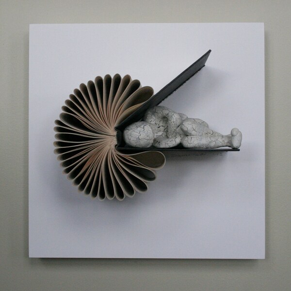 Sleeper on Book Birdie (Original Sculpture)