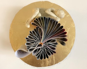 Dreaming Of A Better Tomorrow (Original Book Art Sculpture)