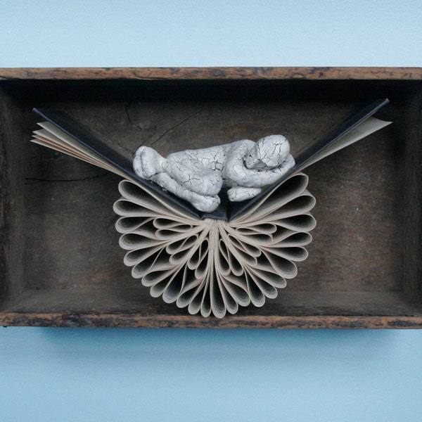 Sleeper in Antique Box (Original Sculpture)