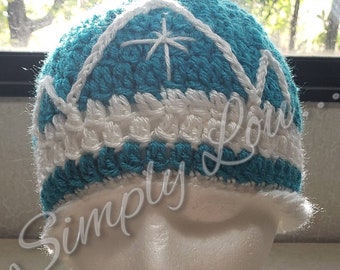 Frozen Inspired Elsa Crochet Hat /  Made to Order in Sizes Infant through Adult