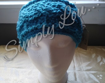 Crochet Cable Ear Warmer / Made to Order in Sizes Infant through Adult