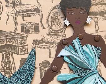 Mermaid Paper Doll 141 - Lupita in Halpern