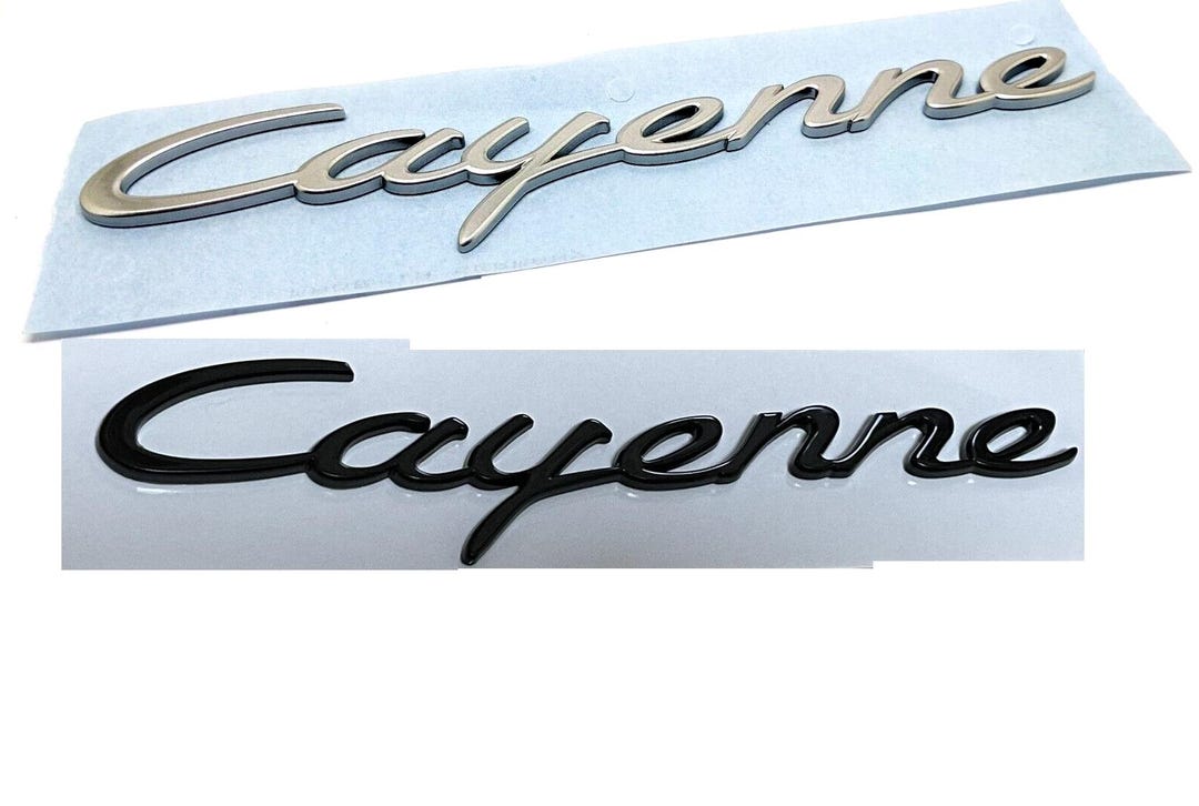 Cayenne Lettering Rear Tailgate Script Emblem Badge FOR PORSCHE - Etsy