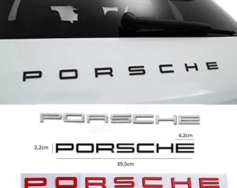 PORSCHE lettering rear boot badge emblem
