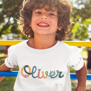 Monster Toddler T-shirt with Name Oliver – Cute and Funny Gift Idea