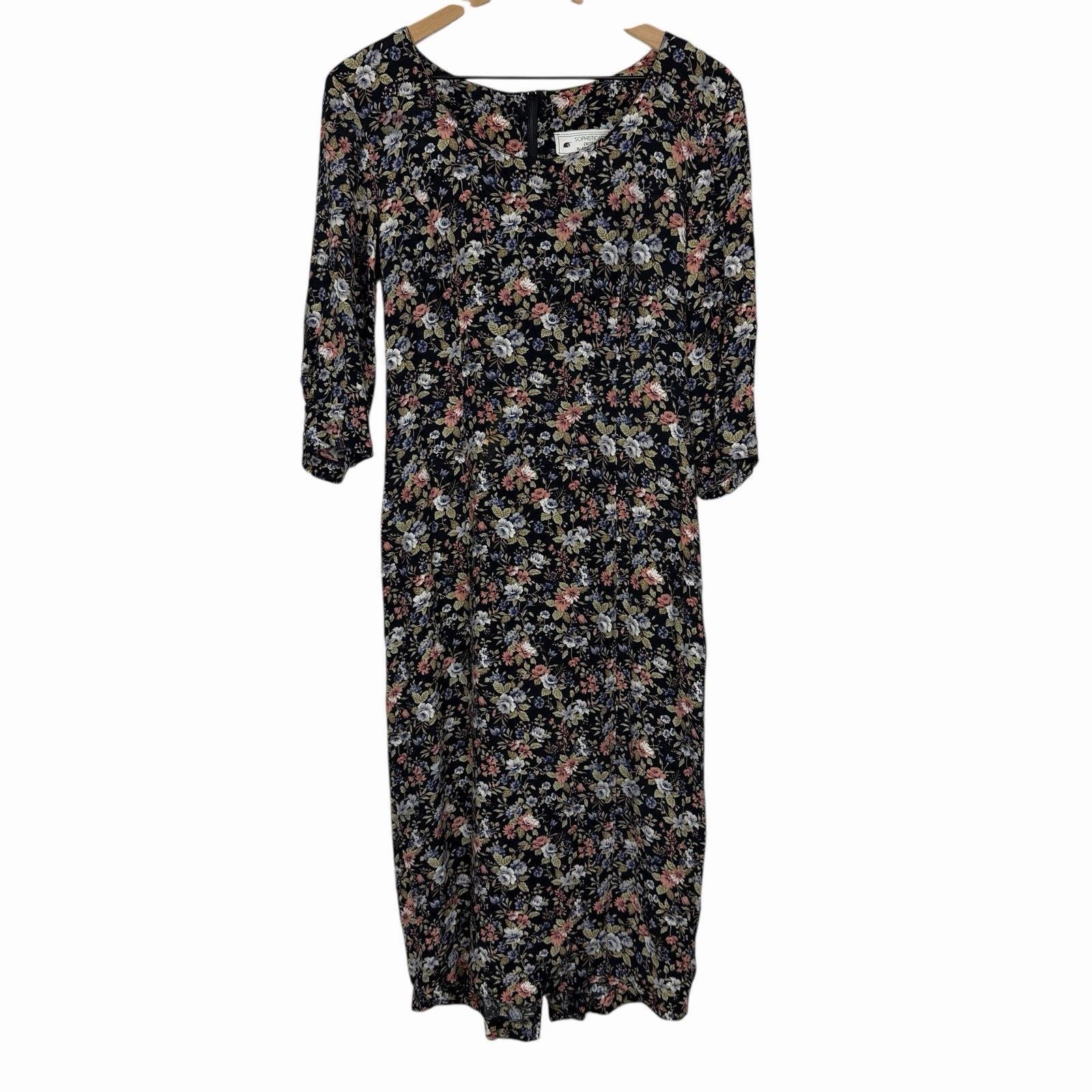 knee length dresses for ladies Banana Republic Black Floral Sleeveless Midi Dress