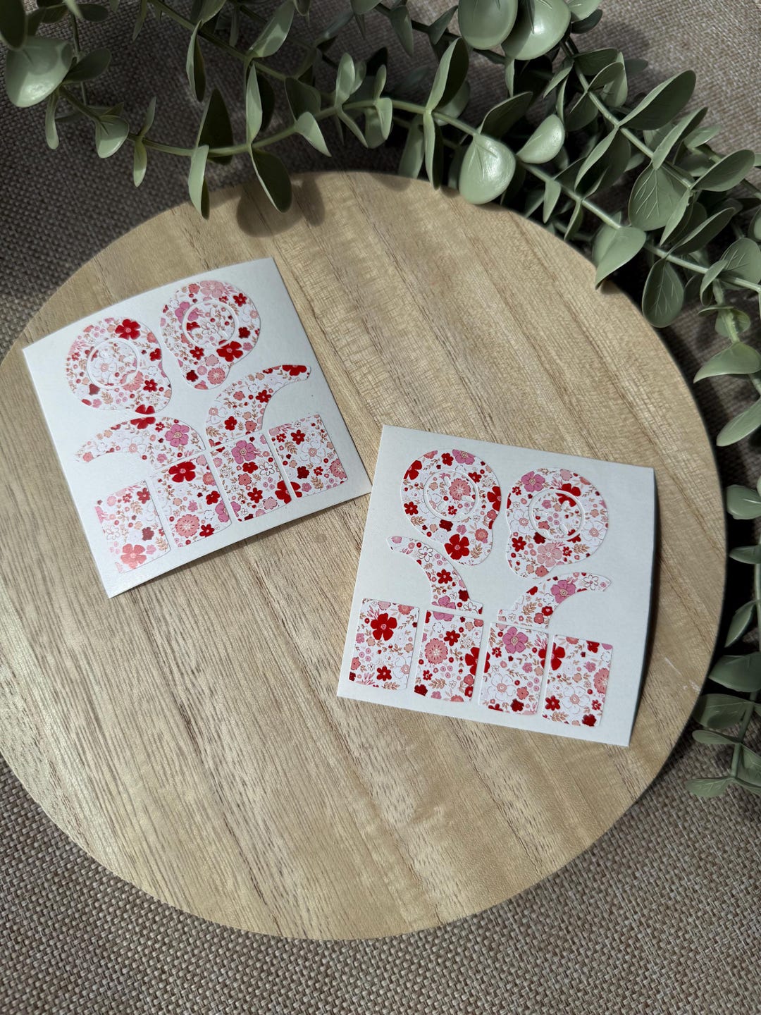 Pink and Red Flowers Cochlear Implant Skins for N7, N8, Kanso2, Rondo 3 ...