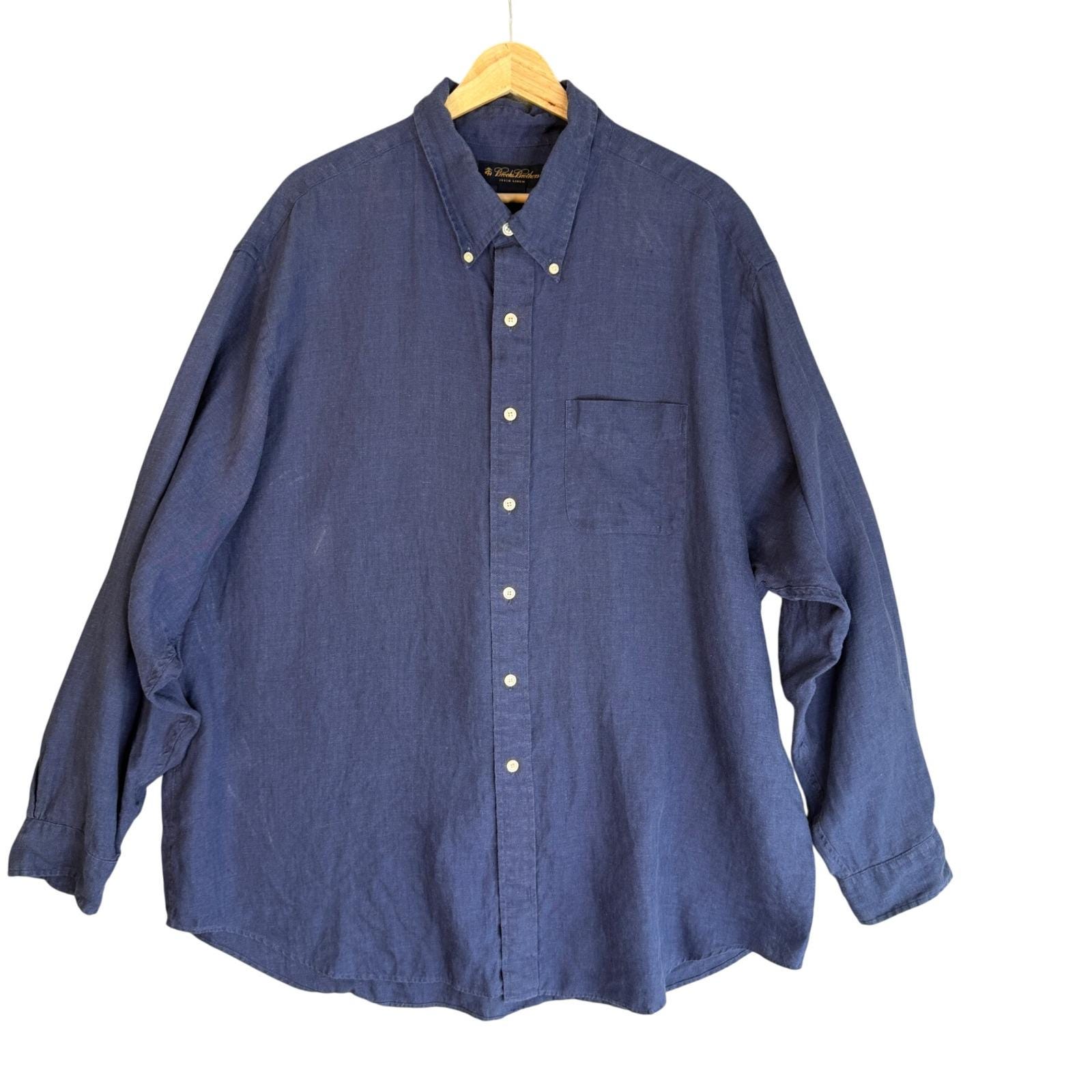 Brooks Brothers Linen Shirt - Etsy
