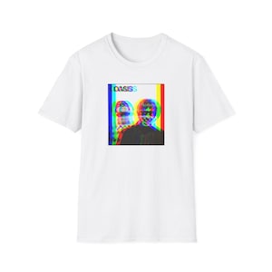 Oasis Vivid Radiant Colorful UK/EU Softstyle T-Shirt, Music Band Tee, Noel and Liam Gallagher Tee