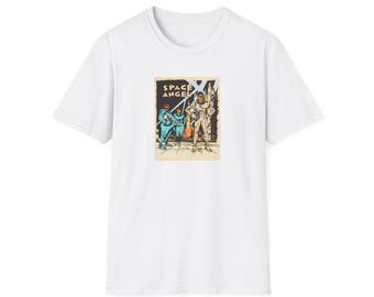 スペースエンジェル レトロ TV 番組タイトルアート Tシャツ