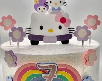 Kytty inspired theme cake topper - Kitty Party Decor