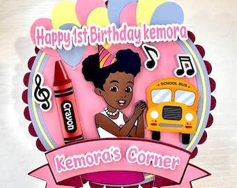 Gracie's Corner Inspired Cake Topper - Handmade Party Decor.