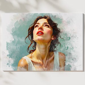 Peinture à l'huile personnalisée à partir d'une photo sur toile, portrait original fait main, décoration murale, cadeau personnalisé, cadeau souvenir