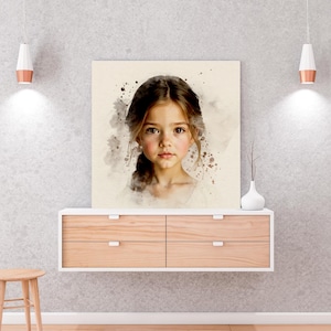 Portrait à l'huile personnalisé à partir d'une photo, commande de portrait sur toile, cadeau d'oeuvre d'art unique pour les parents, cadeau personnalisé