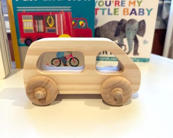 Wooden Van Toy, Montessori Inpired Toy