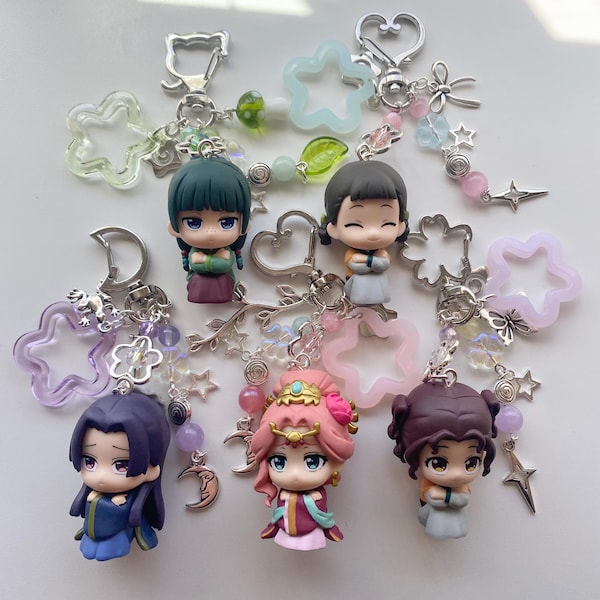 Chaveiros em forma de figuras inspirados em diários de boticário