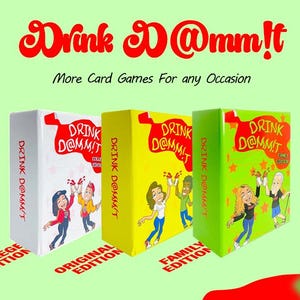 Kaartspellen om te drinken | Drinkspelletjes | Drankspellen voor volwassenen | Drankspellen voor volwassenen | Drinkspellen Volwassenen | Alle drie de edities |