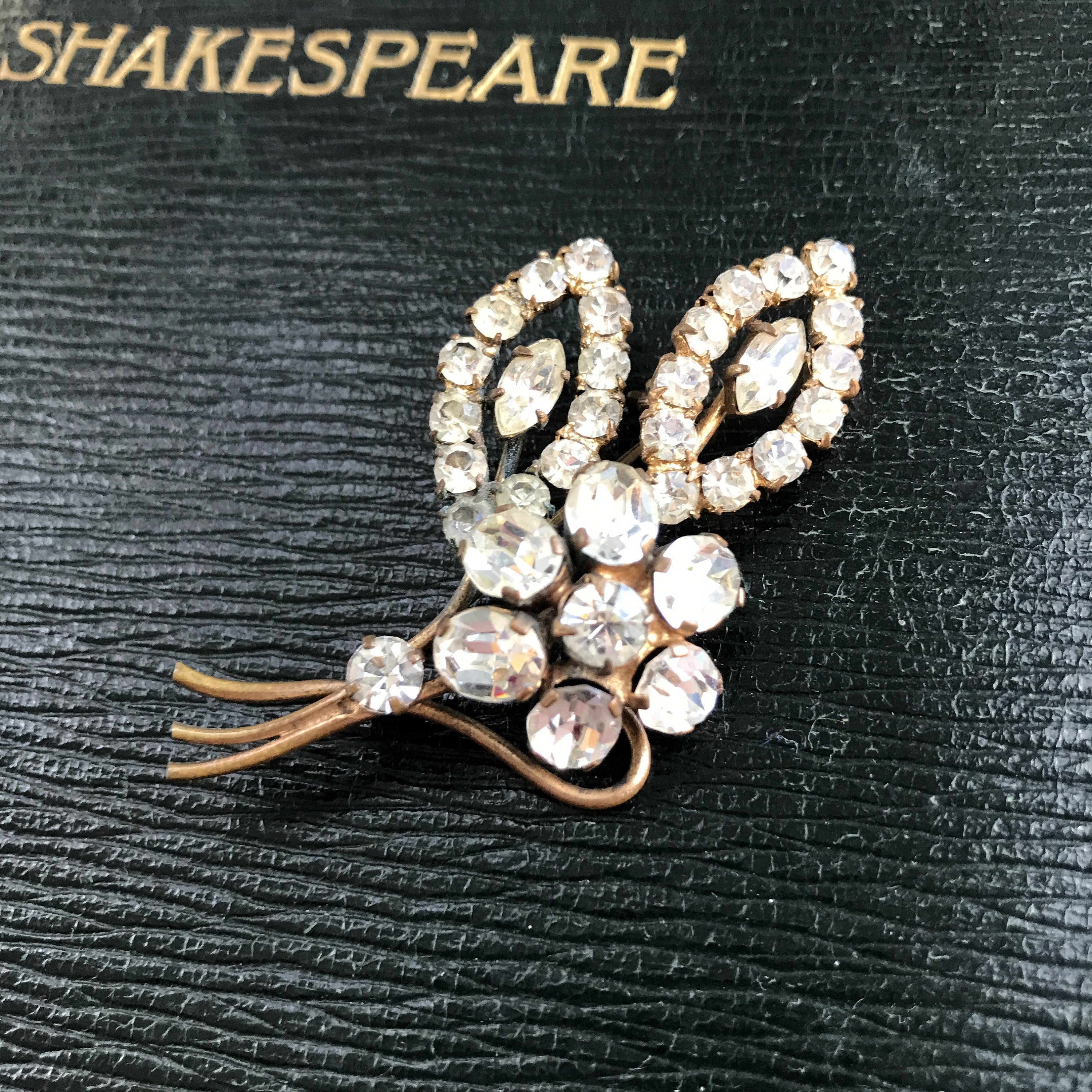 1950s Rhinestone Flower Brooches - Etsy