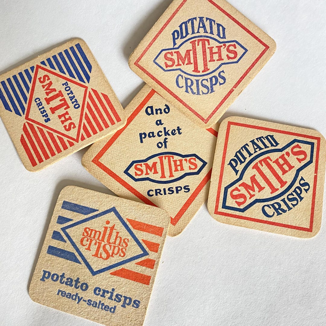 Vintage 1960s Smiths Crisps Pub Snacks Beer Mats Crisps Breweriana ...